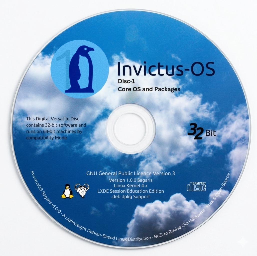 InvictusOS Sagaris DVD disc