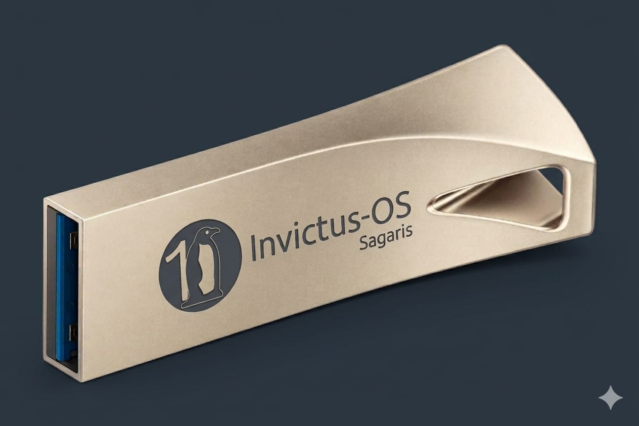 InvictusOS Sagaris USB drive